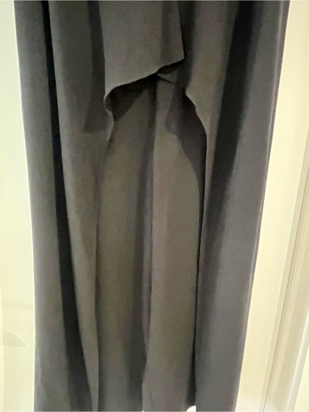 Eileen Fisher Silk Georgette Crepe Drape Overlay Jumpsuit Black Medium - Picture 5 of 12